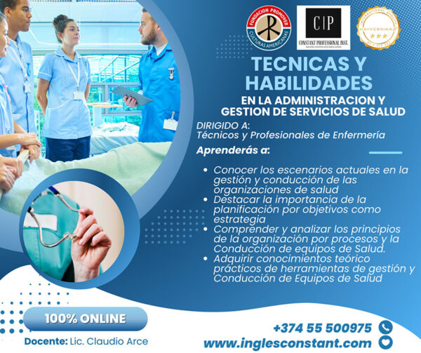 Técnicas y Habilidades en Administración de Servicios de Salud