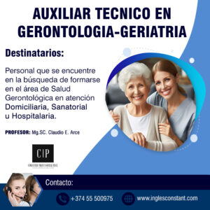 Auxiliar Técnico en Gerontología Geriátrica
